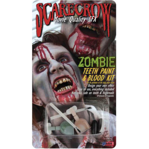 "Scarecrow Zombie Makeup Kit With Blood"