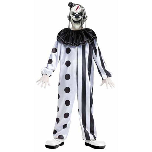 "Scary Killer Clown Costume For Boys 8-10"