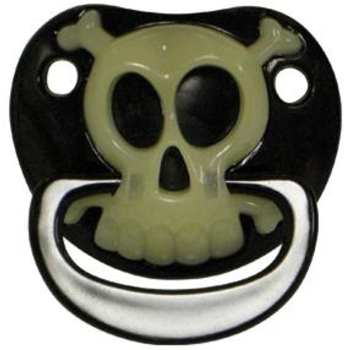 "Scary Skull Pacifier For Little Rebels: Billy Bob Pacifier Skull"