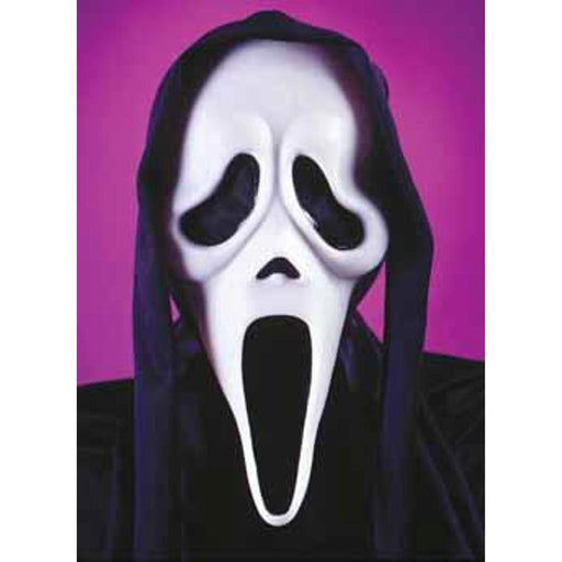 Scream Ghost Mask With Attached Shroud