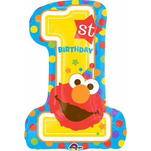 Sesame Street 1st Birthday Balloon - 28 Inch (5/Pk)
