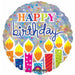 Shimmer Birthday Candles (Pack Of 55, 18" Round)