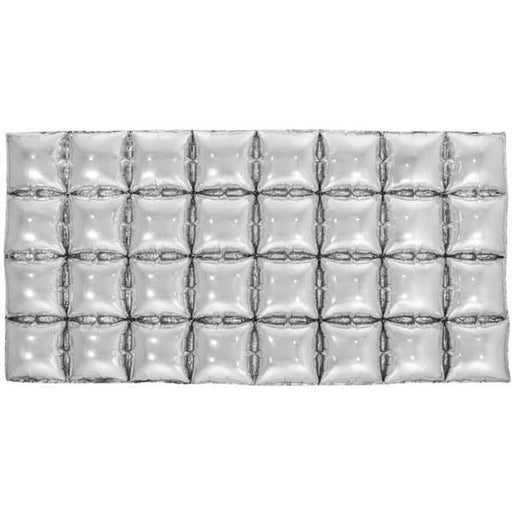 "Shimmering Silver Balloon Backdrop Foil - 44X22 Inches"