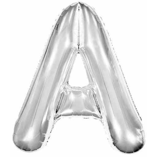 "Silver Foil Letter A Balloon - 34 Inches"