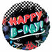 Rolling Celebrations: 28" Happy Birthday Skater Party Foil Balloon (5/Pk)