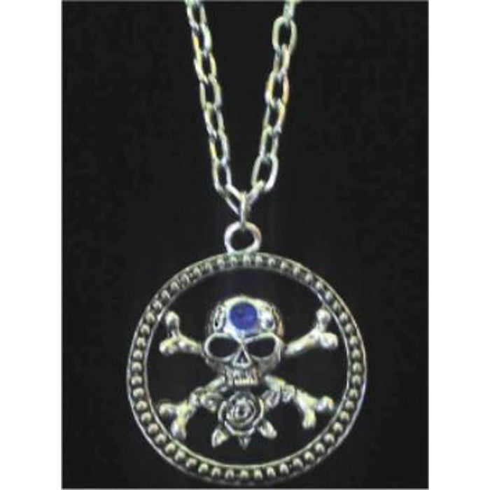 Skull And Crossbone Necklace - Edgy And Unique.