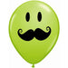 Smile Face Mustache - 50 Pack (11 Inches)