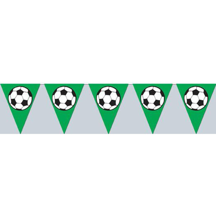 "Soccer Ball Pennant Banner For Sporty Decor (1/Pkg)"