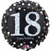 Sparkling Bday 18 18" Holo S55 Flat Balloon