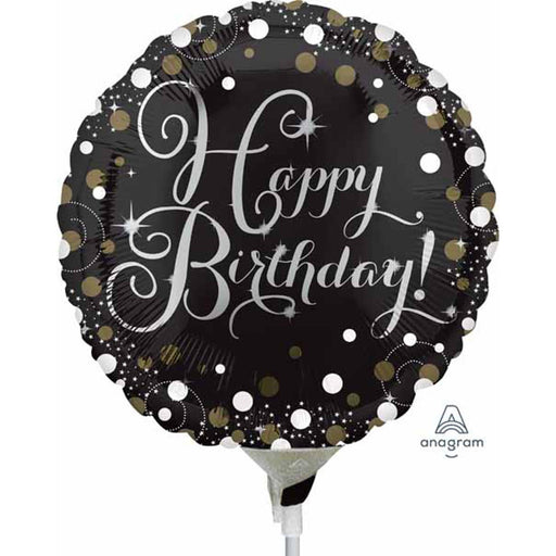 Sparkling Birthday 9" Mylar Balloon.