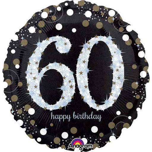 "Sparkling 60Th Birthday Jumbo Balloon Decoration Kit"