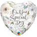 "Special Day 18" White Floral Heart Wreath Package"