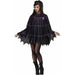 "Spider Web Poncho In Purple - One Size Fits 4-14"