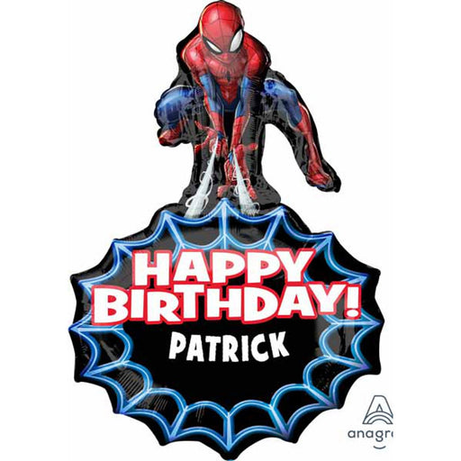Spiderman Personalized Balloon Package.