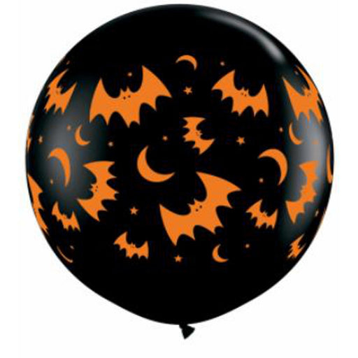 "Spooky Flying Bats & Moons Halloween Decoration - 3' Onyx Black 2/Bag"