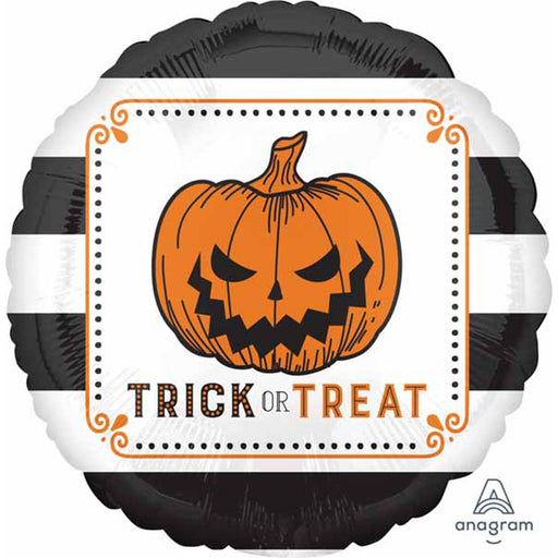 Halloween Trick or Treat Pumpkin Foil Balloon - 18"