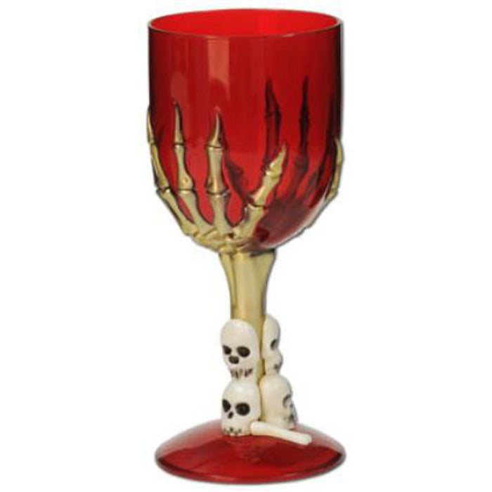 Plastic Skeleton Hand Goblet 9oz