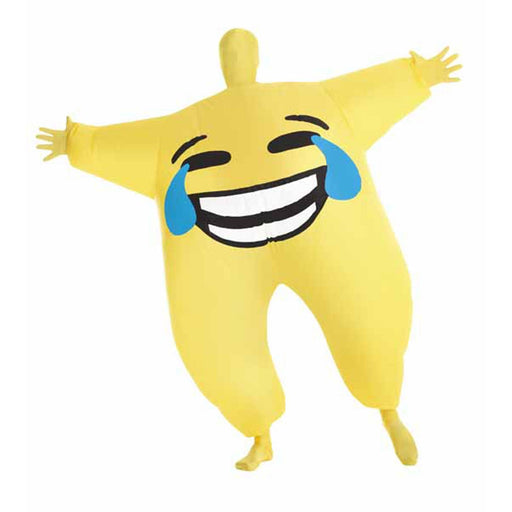 "Spread Joy With The Mega Morph Joy Emoji Inflatable Costume"