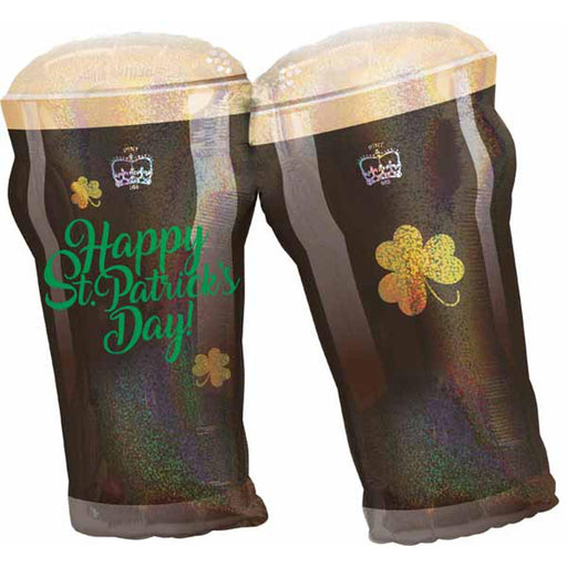 St Pats 28" Holo Shp Beer Glass With P45 Pkg.