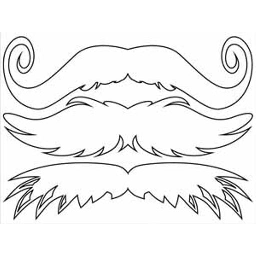 Stachetats Glow-In-The-Dark Mustache For Kids.