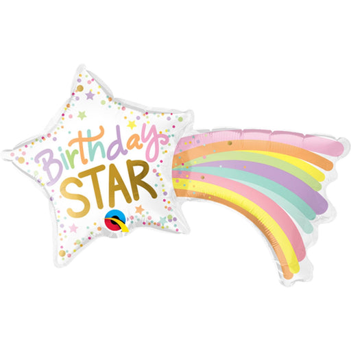 14 Inch Birthday Star Mini Shape Balloon Air-Fill Only for a Miniature Celebration (5/Pk)