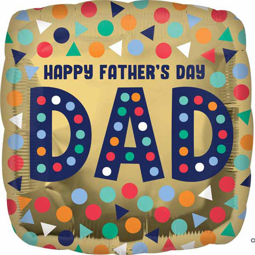 Happy Father's Day Dad 18" Balloon (5/Pk)
