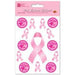 "Support Breast Cancer Awareness With Pink Ribbon Stickers (4Sh/Pk)"
