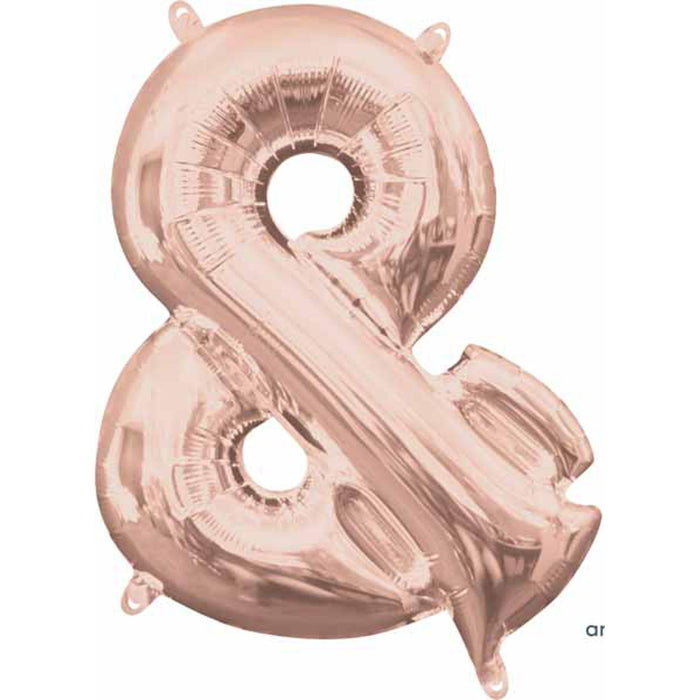 Symbol & Rose Gold Balloon Package.