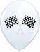 CHECKERED FLAG 12" 50/BAG WHITE