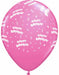 BONNE FETE ALL OVER 12" 50/BAG PINK