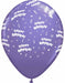 HAPPY BDAY ALL OVER 12" 50/BAG PURPLE