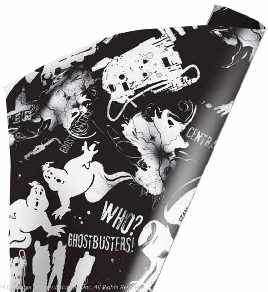 Ghostbusters Black and White Wrapping Paper