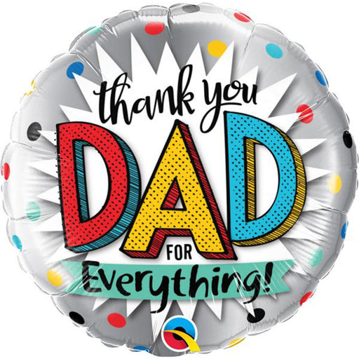 Thank You Dad for Everything 18″ Balloon (5/Pk)