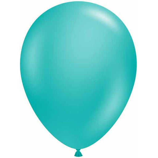 Tuftex 17" Teal Balloons (50-Pack)
