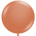 "Tuftex 36" Burnt Orange Latex Balloons - 10/Bag"