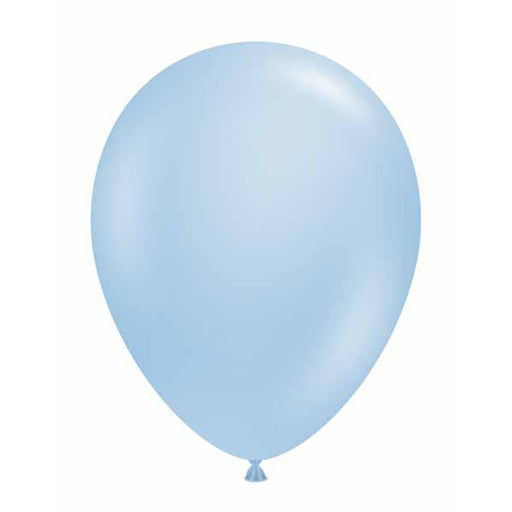Tuftex 5" Pearl Sky Blue Latex Balloons (50/Bag)