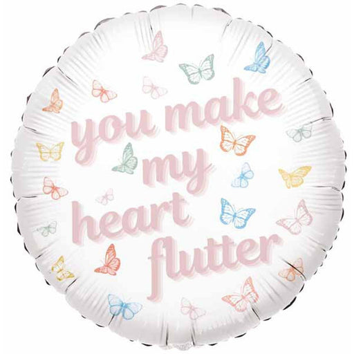 "Tuftex Heart Flutter Foil Balloon - 18 Inch"