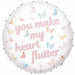 "Tuftex Heart Flutter Foil Balloon - 18 Inch"