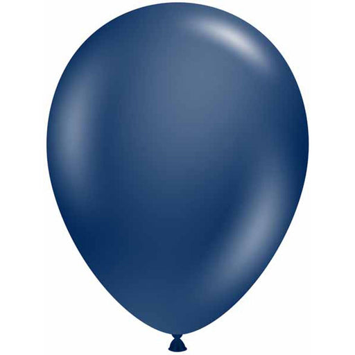 Elegant Tuftex Metallic Midnight Blue Latex Balloons (100/Pk)