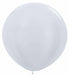 Sempertex Satin White 36-Inch Latex Balloons, 2-Pack