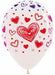 HEARTS CRYSTAL CLEAR 11" SEMPERTEX 50/BG