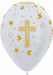 Sempertex Communion Cross 11-Inch Latex Balloons, 50 Count