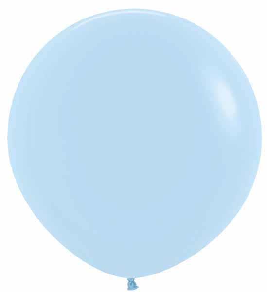 Sempertex 36-Inch Pastel Matte Blue Latex Balloons, 2 Pack