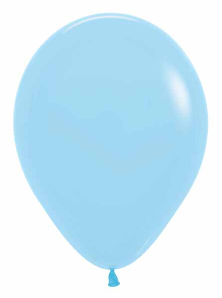 Sempertex 5-Inch Pastel Matte Blue Latex Balloons, 50 Count