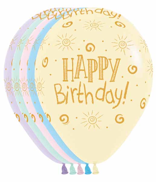 HBD PASTEL MATTE 11" ARND SEMPERTEX 50/B