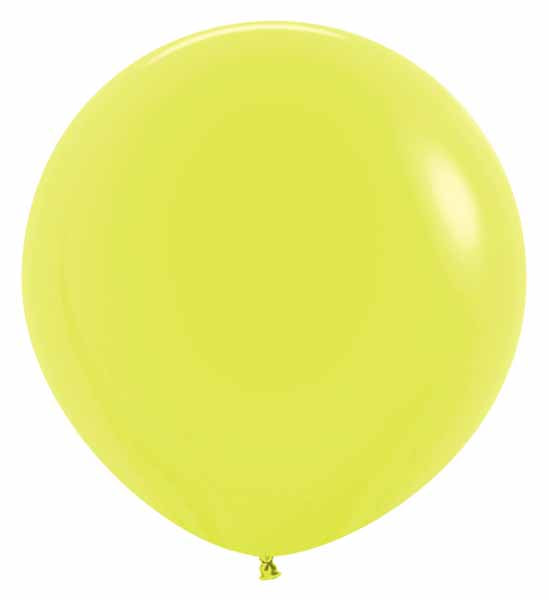 Sempertex Neon Yellow 24-Inch Latex Balloons, 10 Pack