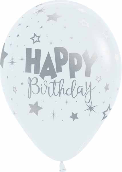 HBD FANTASY WHITE 11" SEMPERTEX 50/BG