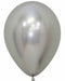 Sempertex 5-Inch Reflex Silver Latex Balloons, 50 Count