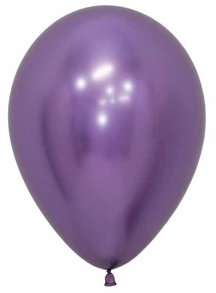 Sempertex 5 Inch Reflex Violet Latex Balloons, 50 Pack