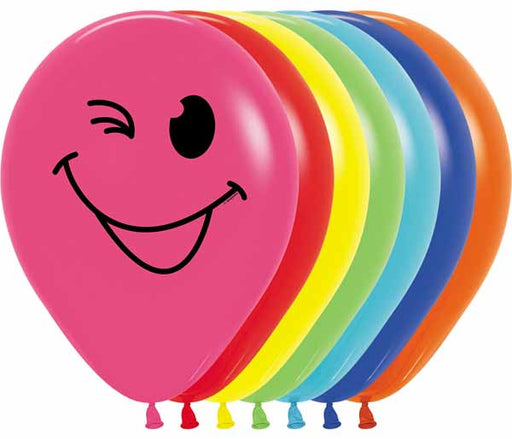 HAPPY FACE ASSORTED 11" SEMPERTEX 50/BG